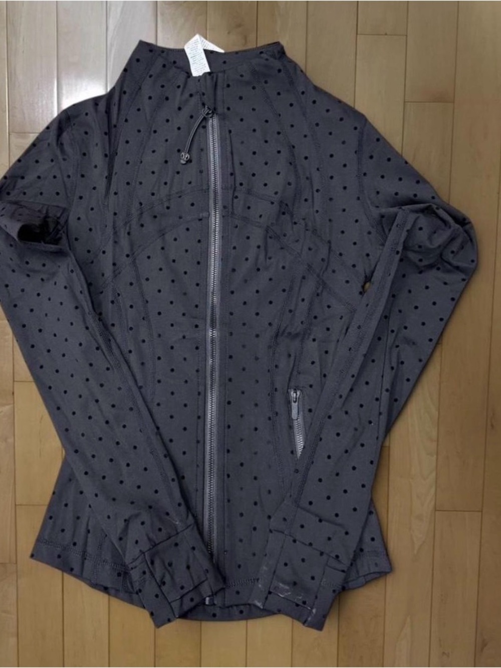 Lululemon Black Polka Dot Define Jacket and Align Leggings Set - Picture 2 of 6